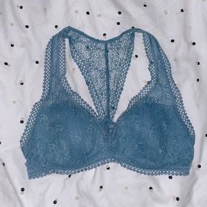 victoria secret lace lined racer back bralette